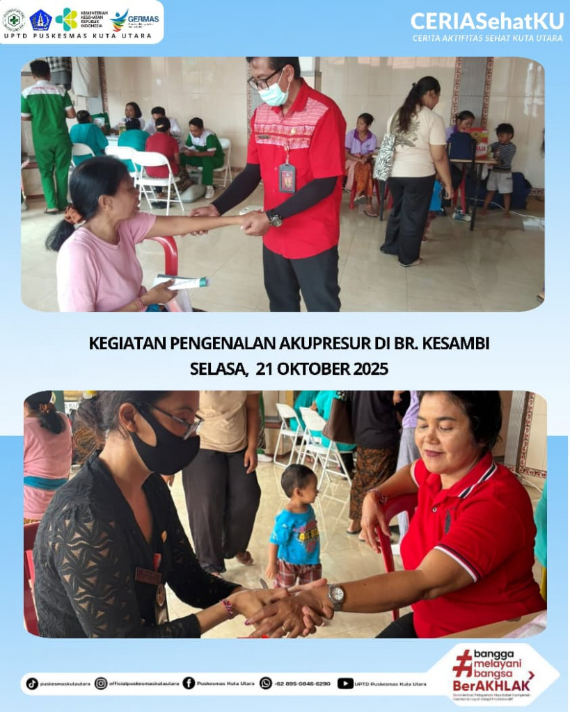 KEGIATAN AKUPRESURE DI BANJAR KESAMBI